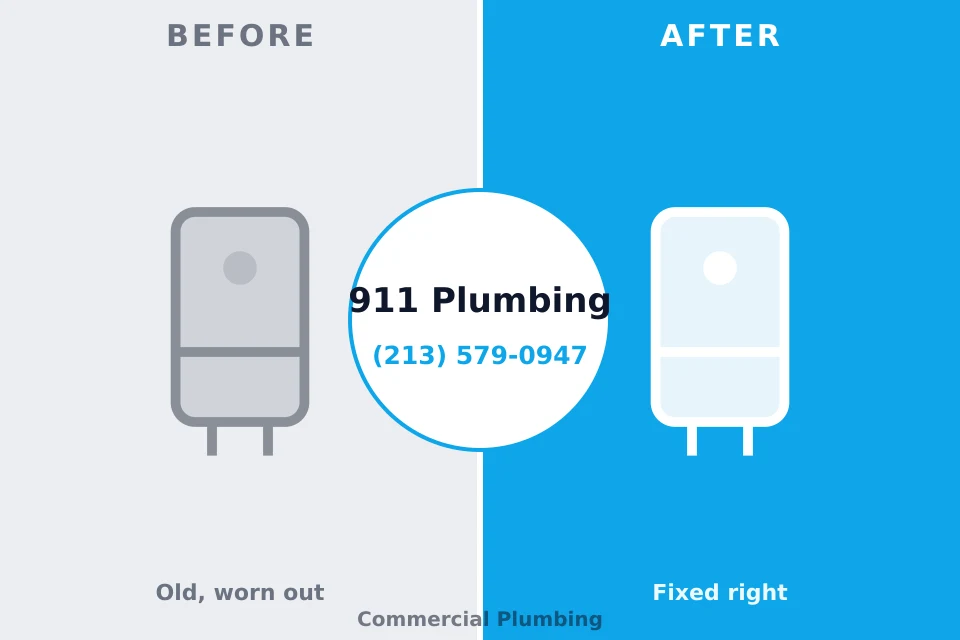 Before and after: plumbing company Whitestown, IN